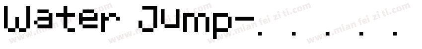 Water Jump字体转换